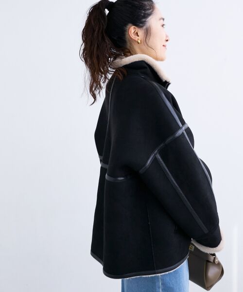 le.coeur blanc / ルクールブラン ブルゾン | 裏起毛フライトジャケット | 詳細6