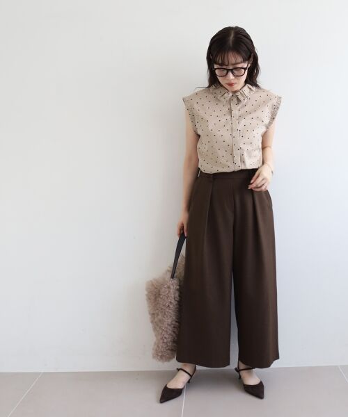 le.coeur blanc / ルクールブラン シャツ・ブラウス | 《手洗い可能》ドットエリタックデザインブラウス | 詳細22