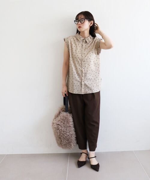 le.coeur blanc / ルクールブラン シャツ・ブラウス | 《手洗い可能》ドットエリタックデザインブラウス | 詳細23