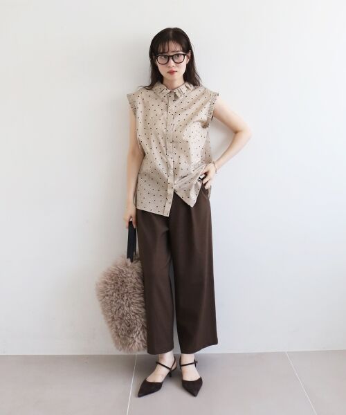 le.coeur blanc / ルクールブラン シャツ・ブラウス | 《手洗い可能》ドットエリタックデザインブラウス | 詳細24