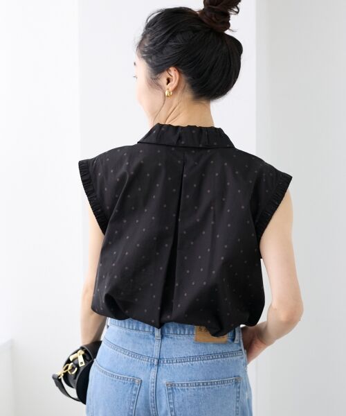 le.coeur blanc / ルクールブラン シャツ・ブラウス | 《手洗い可能》ドットエリタックデザインブラウス | 詳細4