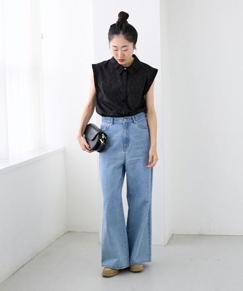 le.coeur blanc / ルクールブラン シャツ・ブラウス | 《手洗い可能》ドットエリタックデザインブラウス | 詳細8