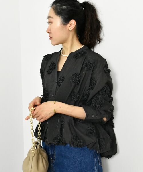 le.coeur blanc / ルクールブラン シャツ・ブラウス | TORRAZZO DONNAフラワーバルーンブラウス | 詳細8