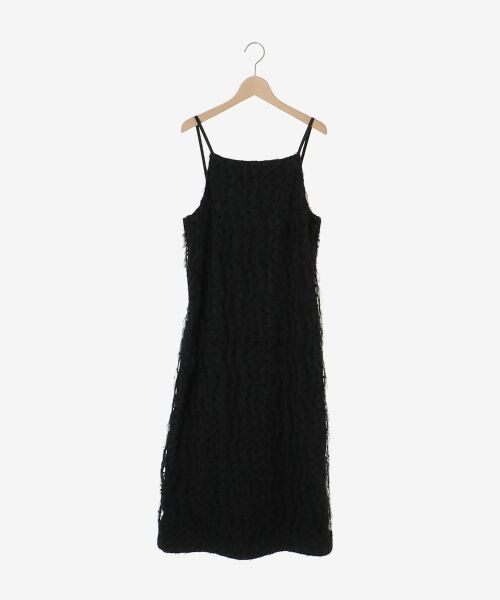 le.coeur blanc / ルクールブラン ロング・マキシ丈ワンピース | TORRAZZO DONNAベロアドットチュールキャミワンピ | 詳細1