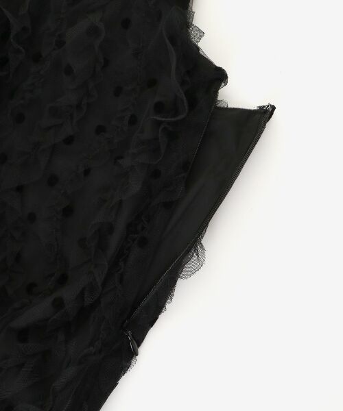 le.coeur blanc / ルクールブラン ロング・マキシ丈ワンピース | TORRAZZO DONNAベロアドットチュールキャミワンピ | 詳細17