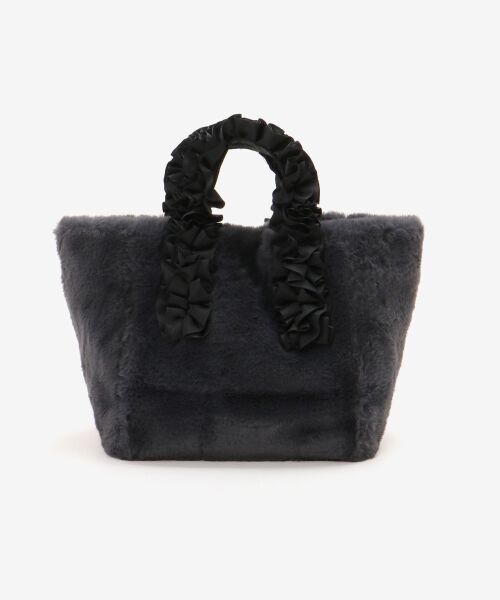 le.coeur blanc / ルクールブラン トートバッグ | フェイクファーハンドルフリルトート | 詳細11