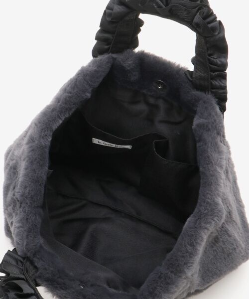 le.coeur blanc / ルクールブラン トートバッグ | フェイクファーハンドルフリルトート | 詳細14