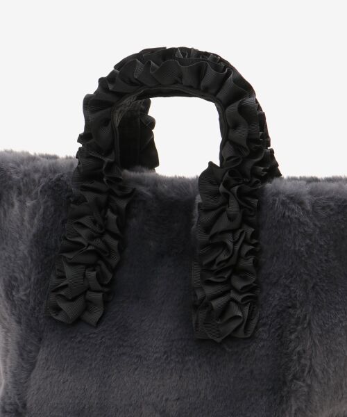 le.coeur blanc / ルクールブラン トートバッグ | フェイクファーハンドルフリルトート | 詳細15