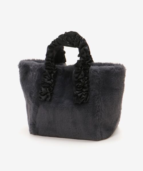le.coeur blanc / ルクールブラン トートバッグ | フェイクファーハンドルフリルトート | 詳細4