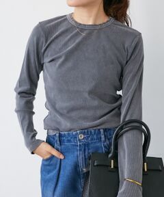 le.coeur blanc / ルクールブラン カットソー | 《WEB限定アイテム》ケミカルウォッシュテレコロンT