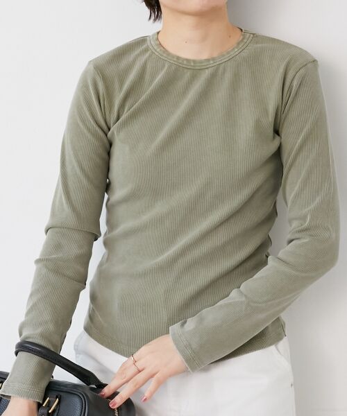 le.coeur blanc / ルクールブラン カットソー | 《WEB限定アイテム》ケミカルウォッシュテレコロンT | 詳細12