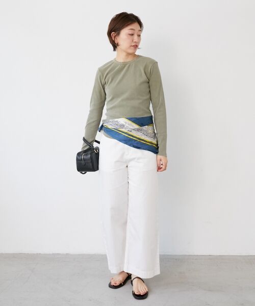 le.coeur blanc / ルクールブラン カットソー | 《WEB限定アイテム》ケミカルウォッシュテレコロンT | 詳細15