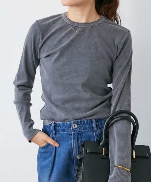 le.coeur blanc / ルクールブラン カットソー | 《WEB限定アイテム》ケミカルウォッシュテレコロンT | 詳細18