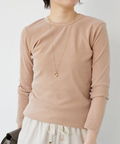 le.coeur blanc / ルクールブラン カットソー | 《WEB限定アイテム》ケミカルウォッシュテレコロンT | 詳細2