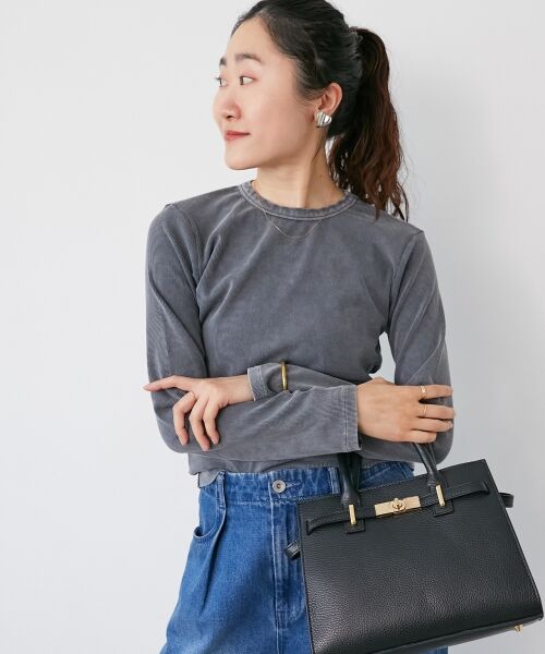 le.coeur blanc / ルクールブラン カットソー | 《WEB限定アイテム》ケミカルウォッシュテレコロンT | 詳細21