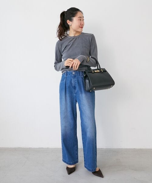 le.coeur blanc / ルクールブラン カットソー | 《WEB限定アイテム》ケミカルウォッシュテレコロンT | 詳細24