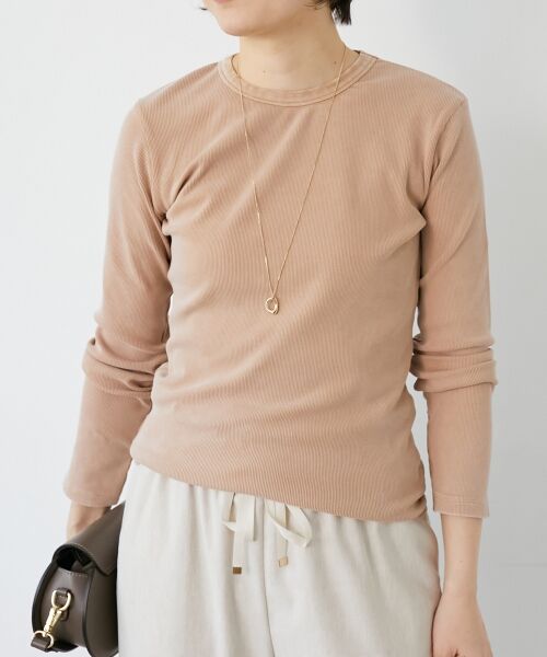 le.coeur blanc / ルクールブラン カットソー | 《WEB限定アイテム》ケミカルウォッシュテレコロンT | 詳細4