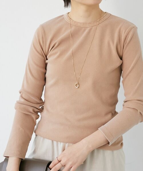 le.coeur blanc / ルクールブラン カットソー | 《WEB限定アイテム》ケミカルウォッシュテレコロンT | 詳細5