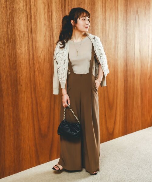 le.coeur blanc / ルクールブラン カーディガン・ボレロ | 《手洗い可能》チュール刺繍Vネックカーディガン | 詳細21