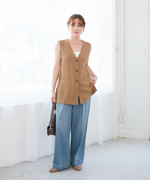 le.coeur blanc / ルクールブラン その他アウター | 《WEB限定アイテム》チュールレイヤードセットジレ | 詳細12