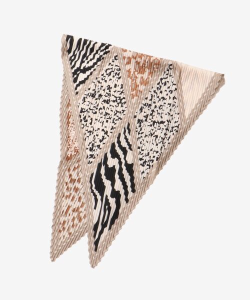 le.coeur blanc / ルクールブラン バンダナ・スカーフ | 《WEB限定アイテム》アニマルプリントプリーツスカーフ | 詳細10