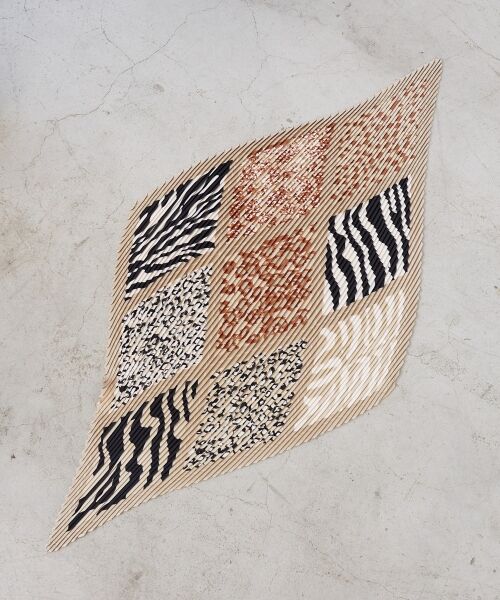 le.coeur blanc / ルクールブラン バンダナ・スカーフ | 《WEB限定アイテム》アニマルプリントプリーツスカーフ | 詳細16