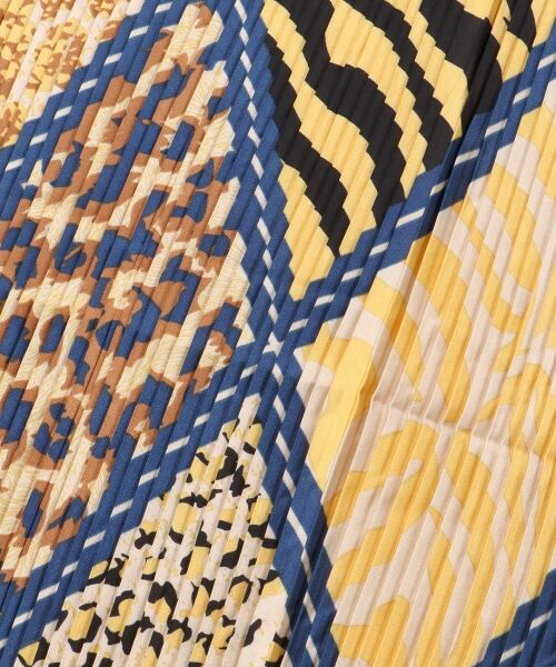 le.coeur blanc / ルクールブラン バンダナ・スカーフ | 《WEB限定アイテム》アニマルプリントプリーツスカーフ | 詳細18