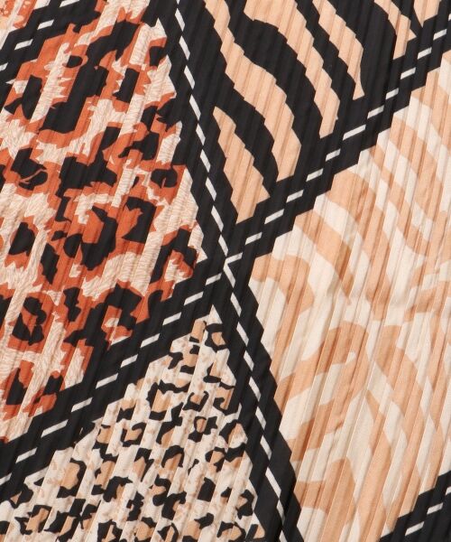 le.coeur blanc / ルクールブラン バンダナ・スカーフ | 《WEB限定アイテム》アニマルプリントプリーツスカーフ | 詳細20