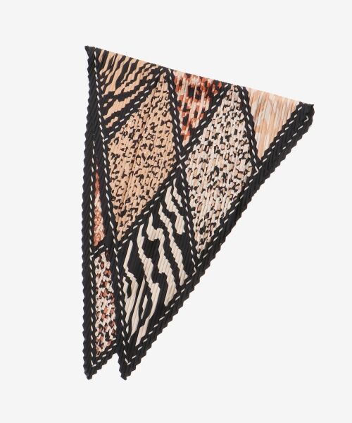 le.coeur blanc / ルクールブラン バンダナ・スカーフ | 《WEB限定アイテム》アニマルプリントプリーツスカーフ | 詳細7