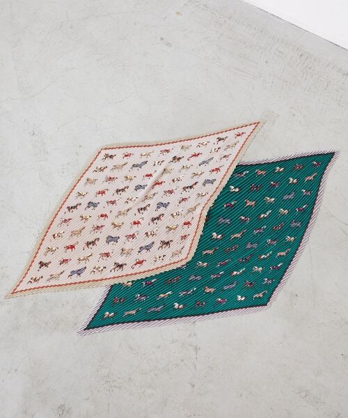 le.coeur blanc / ルクールブラン バンダナ・スカーフ | 《WEB限定アイテム》ホースプリントプリーツスカーフ | 詳細12