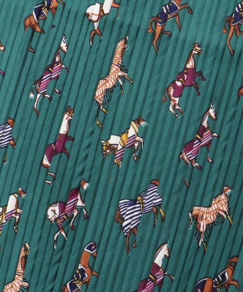 le.coeur blanc / ルクールブラン バンダナ・スカーフ | 《WEB限定アイテム》ホースプリントプリーツスカーフ | 詳細14