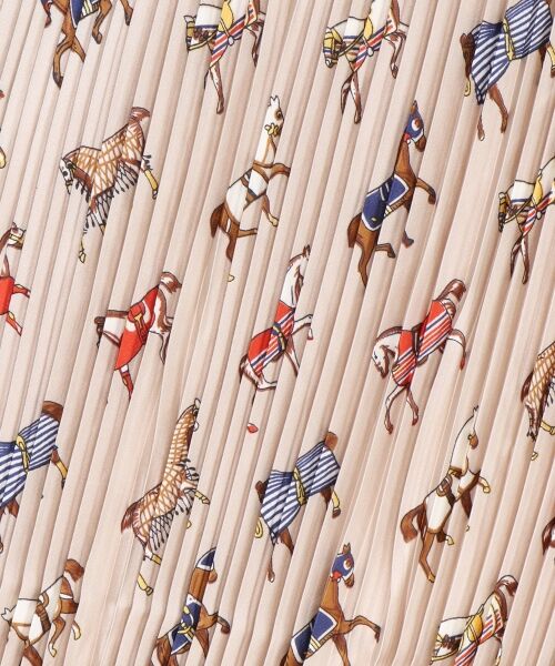 le.coeur blanc / ルクールブラン バンダナ・スカーフ | 《WEB限定アイテム》ホースプリントプリーツスカーフ | 詳細15