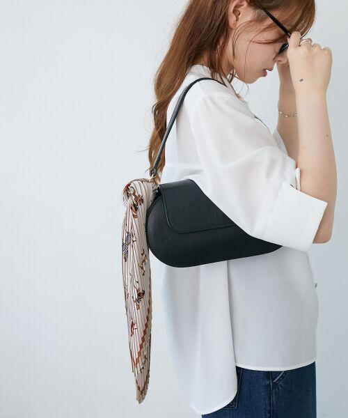 le.coeur blanc / ルクールブラン バンダナ・スカーフ | 《WEB限定アイテム》ホースプリントプリーツスカーフ | 詳細4