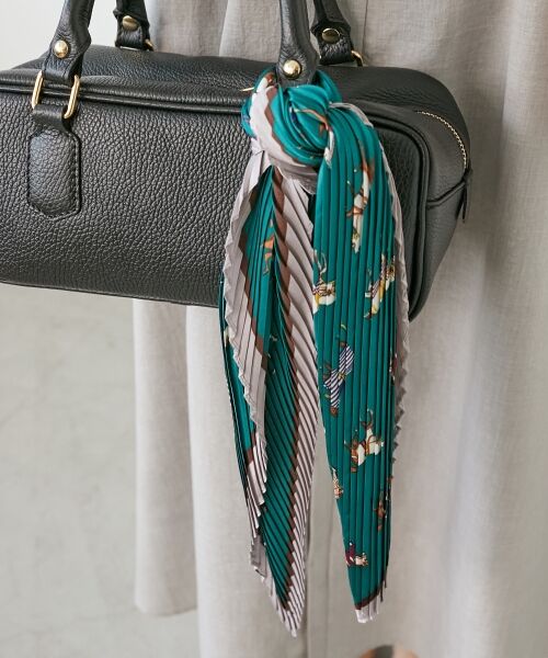 le.coeur blanc / ルクールブラン バンダナ・スカーフ | 《WEB限定アイテム》ホースプリントプリーツスカーフ | 詳細9