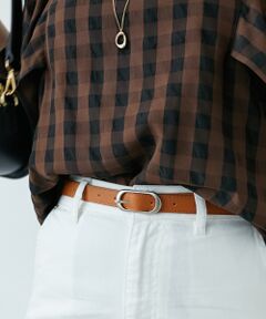 le.coeur blanc / ルクールブラン ベルト・サスペンダー | 《WEB限定アイテム》オーバルバックルベルト