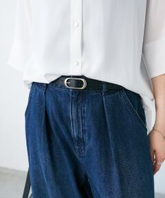 le.coeur blanc / ルクールブラン ベルト・サスペンダー | 《WEB限定アイテム》オーバルバックルベルト