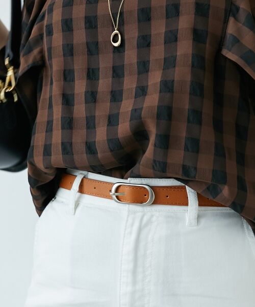 le.coeur blanc / ルクールブラン ベルト・サスペンダー | 《WEB限定アイテム》オーバルバックルベルト | 詳細2
