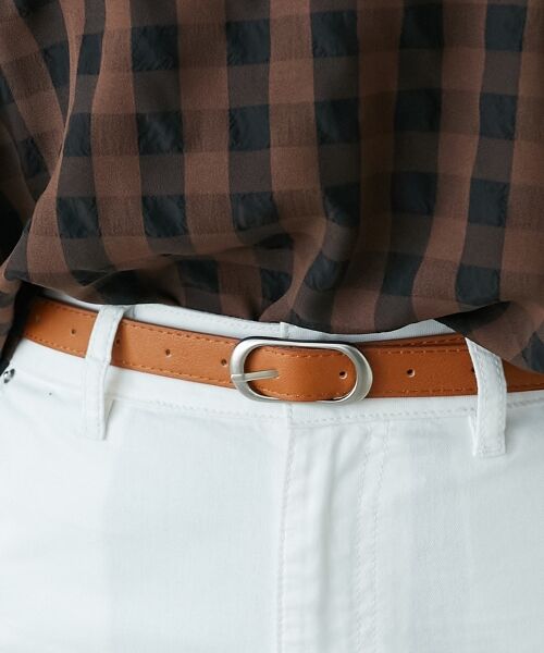 le.coeur blanc / ルクールブラン ベルト・サスペンダー | 《WEB限定アイテム》オーバルバックルベルト | 詳細3
