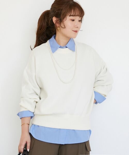 le.coeur blanc / ルクールブラン ニット・セーター | 《WEB限定アイテム》スウェットライクニット | 詳細11