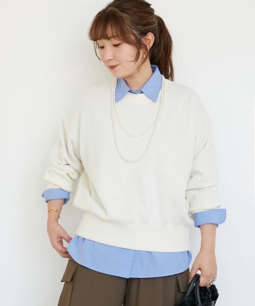 le.coeur blanc / ルクールブラン ニット・セーター | 《WEB限定アイテム》スウェットライクニット | 詳細12