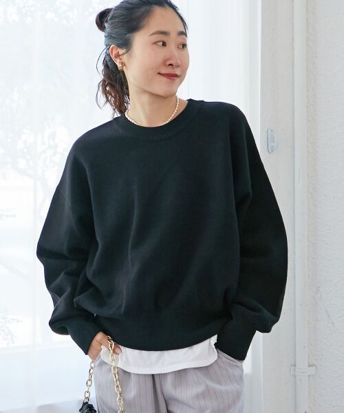 le.coeur blanc / ルクールブラン ニット・セーター | 《WEB限定アイテム》スウェットライクニット | 詳細2