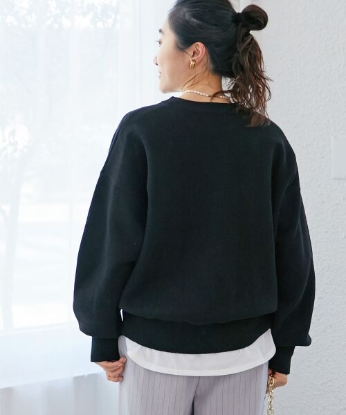 le.coeur blanc / ルクールブラン ニット・セーター | 《WEB限定アイテム》スウェットライクニット | 詳細5