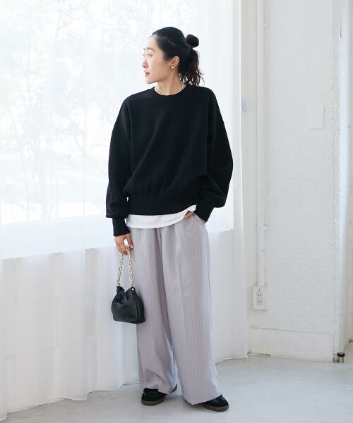 le.coeur blanc / ルクールブラン ニット・セーター | 《WEB限定アイテム》スウェットライクニット | 詳細6