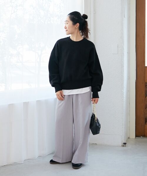 le.coeur blanc / ルクールブラン ニット・セーター | 《WEB限定アイテム》スウェットライクニット | 詳細7