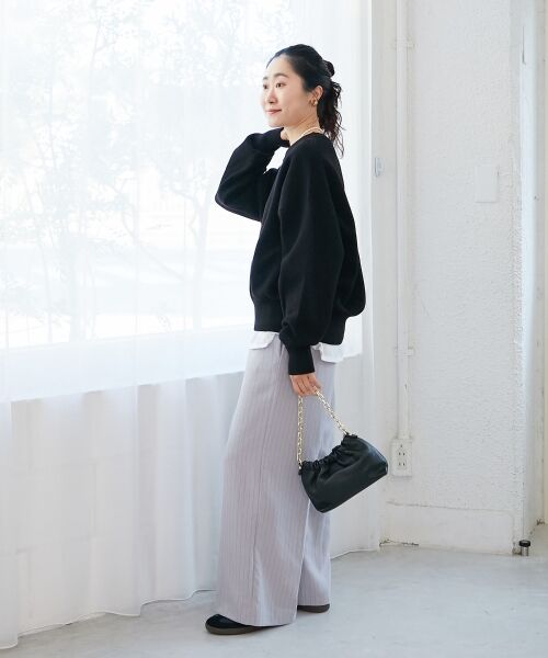 le.coeur blanc / ルクールブラン ニット・セーター | 《WEB限定アイテム》スウェットライクニット | 詳細8