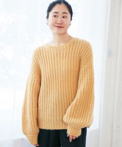 le.coeur blanc / ルクールブラン ニット・セーター | 《WEB限定アイテム》ヘアリーヤーンローゲージニット