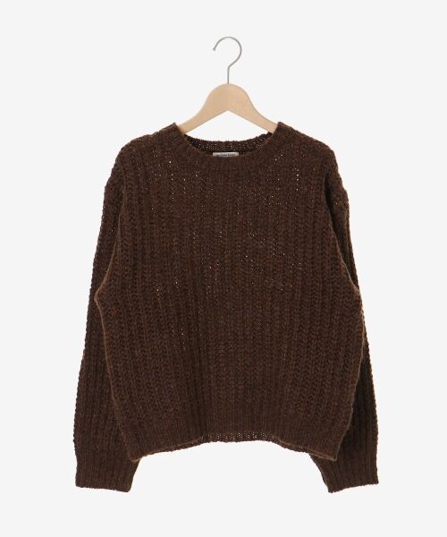 le.coeur blanc / ルクールブラン ニット・セーター | 《WEB限定アイテム》ヘアリーヤーンローゲージニット | 詳細1
