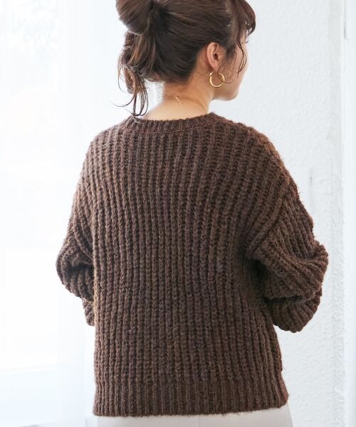 le.coeur blanc / ルクールブラン ニット・セーター | 《WEB限定アイテム》ヘアリーヤーンローゲージニット | 詳細15
