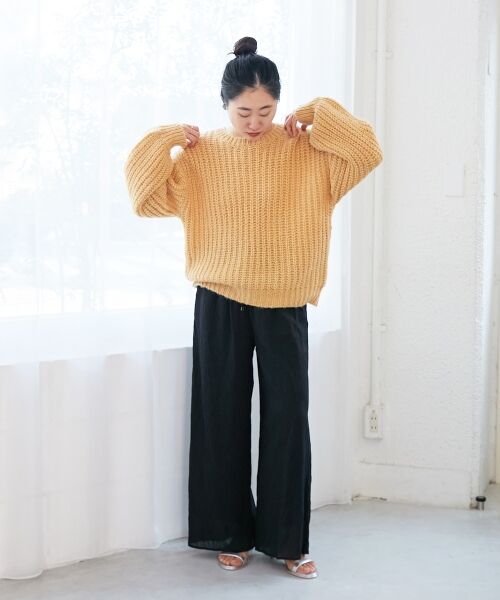 le.coeur blanc / ルクールブラン ニット・セーター | 《WEB限定アイテム》ヘアリーヤーンローゲージニット | 詳細18