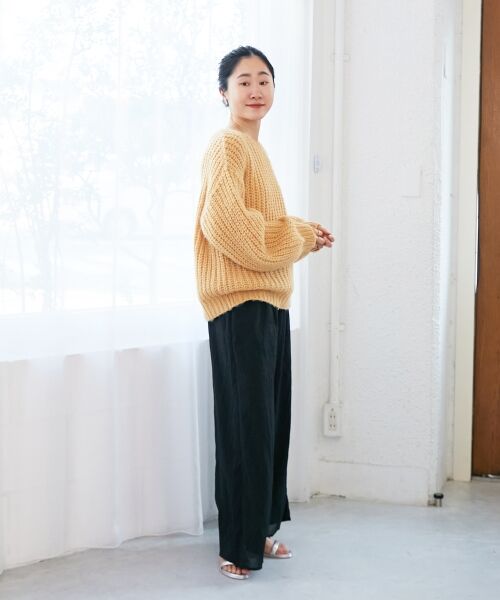 le.coeur blanc / ルクールブラン ニット・セーター | 《WEB限定アイテム》ヘアリーヤーンローゲージニット | 詳細19